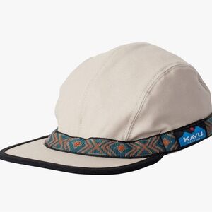 NWT KAVU Stone Cap with Patterned Brim Adjustable Strap Organic Cotton $40!